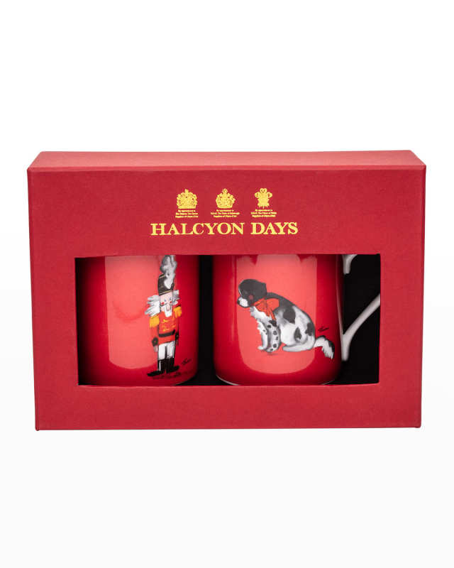 Spotty Dog & Nutcracker Mugs, Set of 2